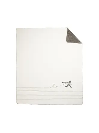 RAEDER | Weihnachts Wohndecke 150x200cm Hundeschlitten | 